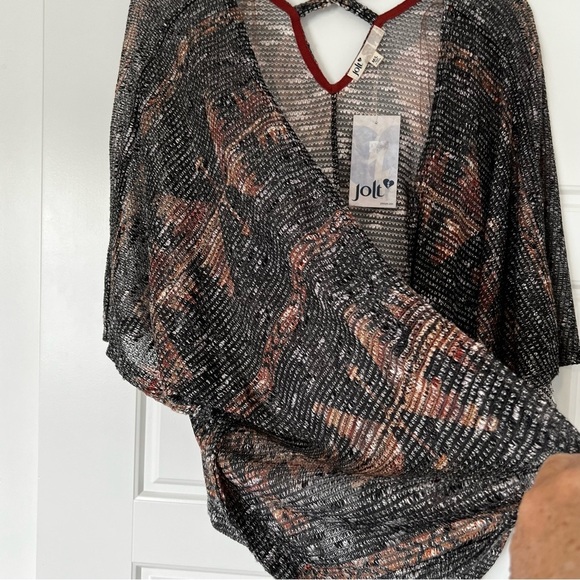 JOLT kimono style open front cardigan size medium large - Picture 5 of 12